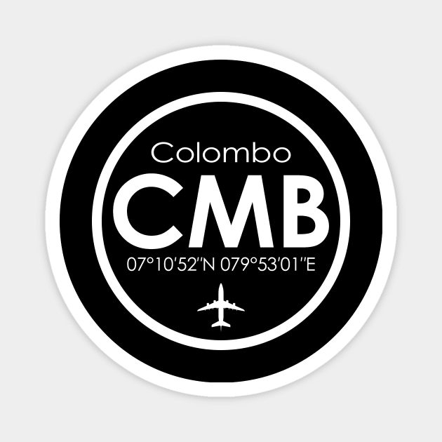 CMB, Colombo Bandaranaike International Airport Magnet by Fly Buy Wear